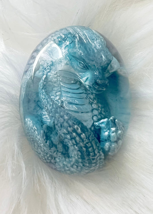 Resin Dragon Eggs with Sleeping Baby Dragons: Perfect Gifts for Dragon Lovers